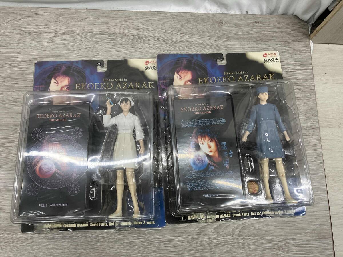 傷や汚れあり】エコエコアザラク 佐伯日菜子 黒井ミサ フィギュア VHS