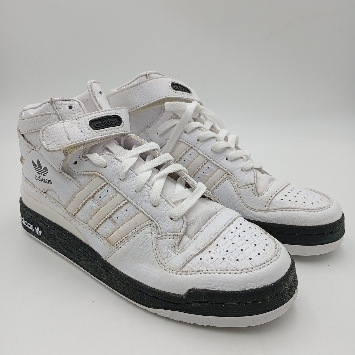 adidas FOLUM LO PAT MX (White×Black) 28cm 箱付 美中古 アディダス 