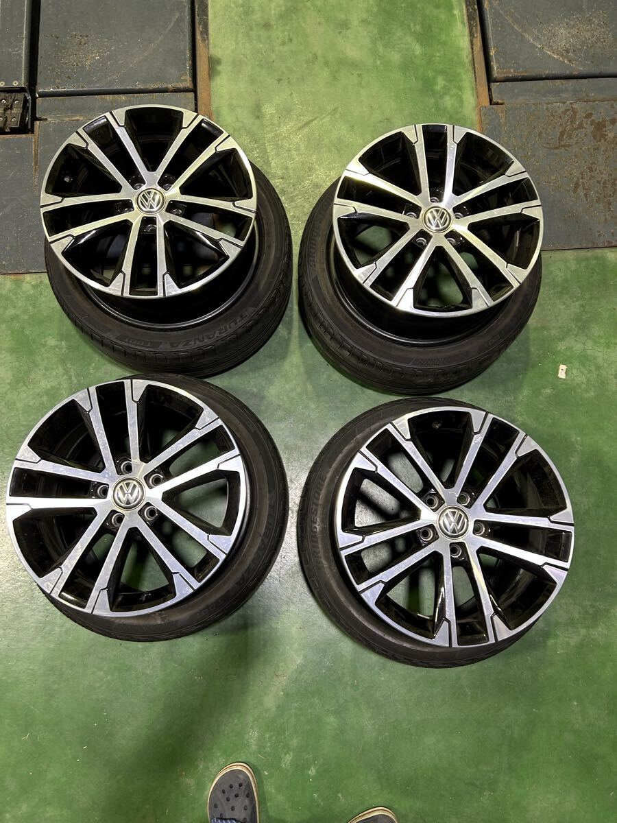VW フォルクスワーゲン シロッコ 純正ホイール タイヤ4本 235/40R18 5