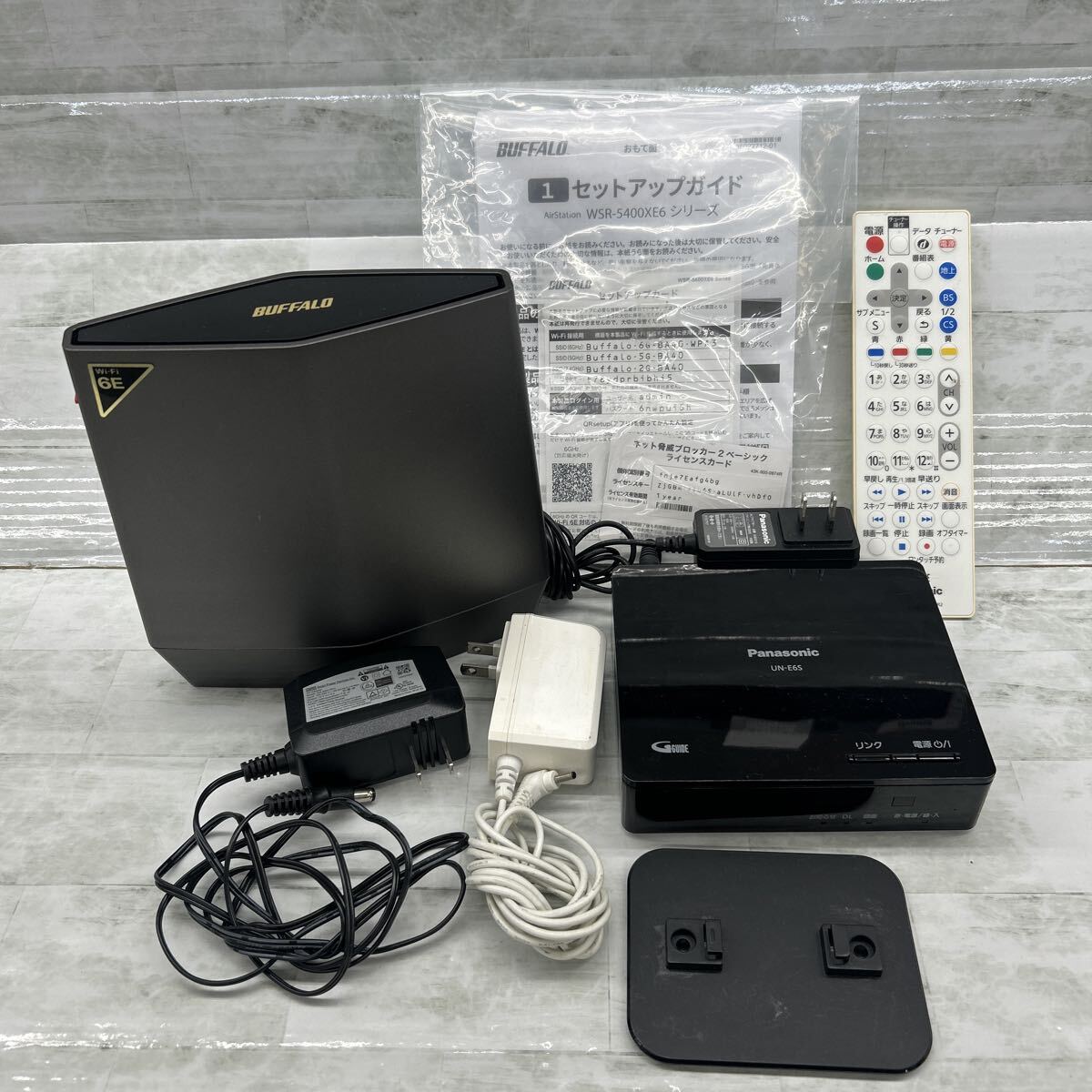 中古】ユビテル14型ブラウン管テレビ＋BUFFALO地デジチューナーセット