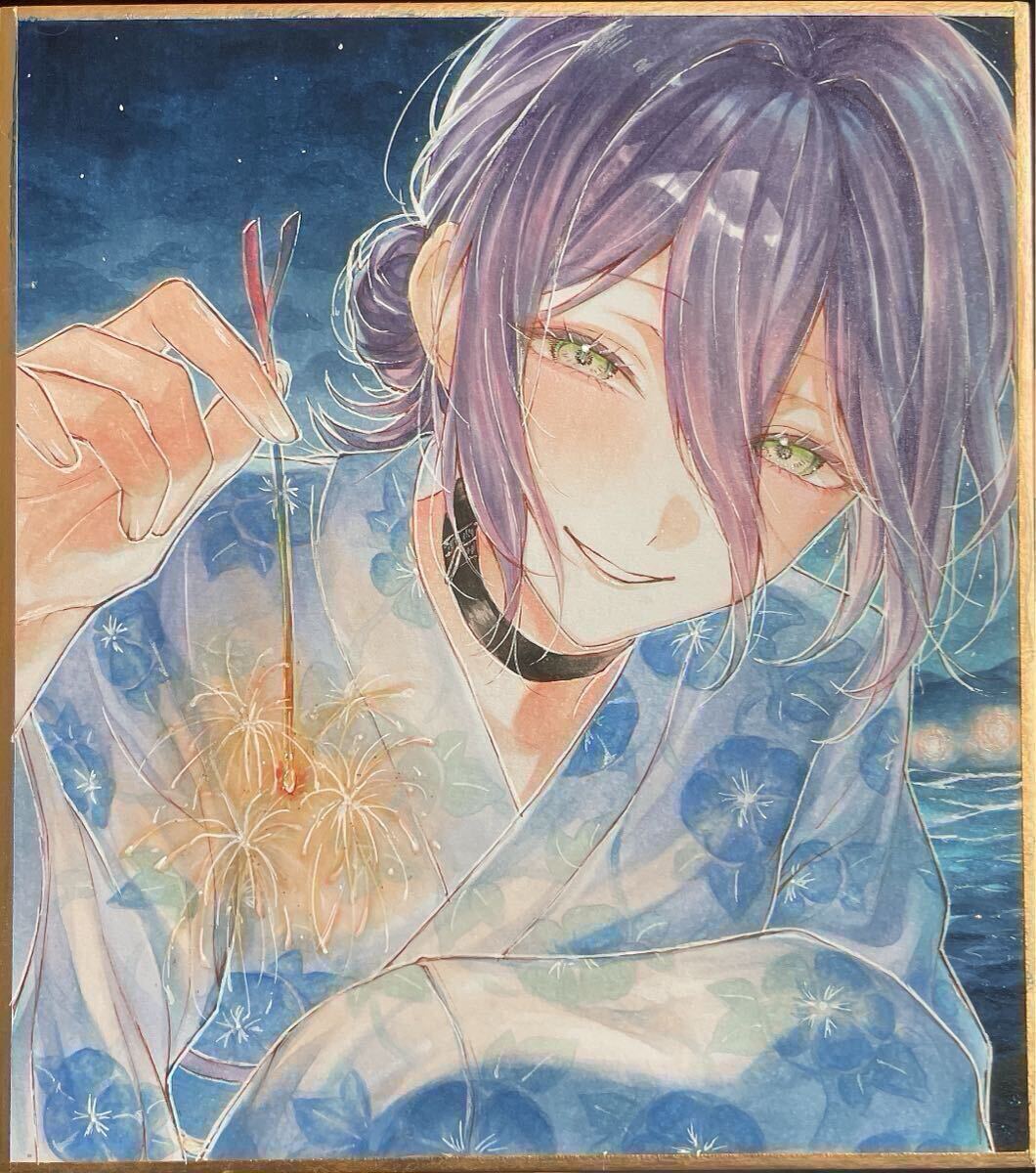 やや傷や汚れあり】八雲紫 東方 ゆずごおり イラスト 手描き アナログ