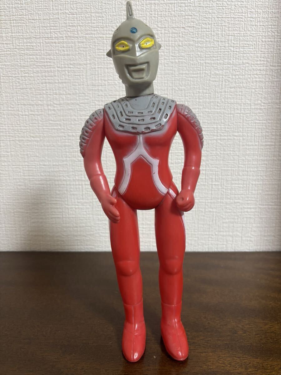 【美品】ポピー　ウルトラセブン　ミドルサイズ　ソフビ　当時物 ☆ポピー/当時物/大型/ウルトラセブン/ソフビ/フィギュア/昭和レトロ
