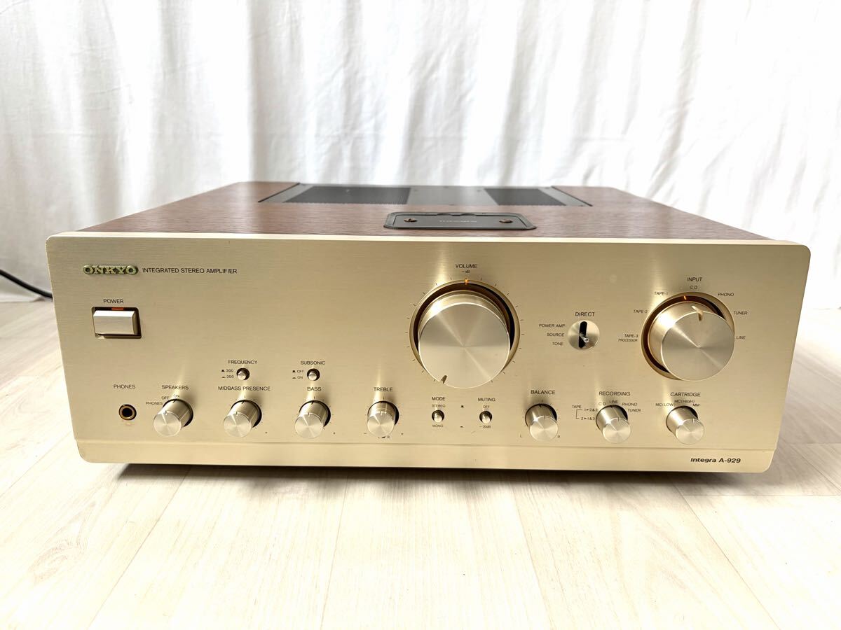 80s ONKYO INTEGRATED アンプ A-5900 動作正常 使用頻度低 重低音 美品
