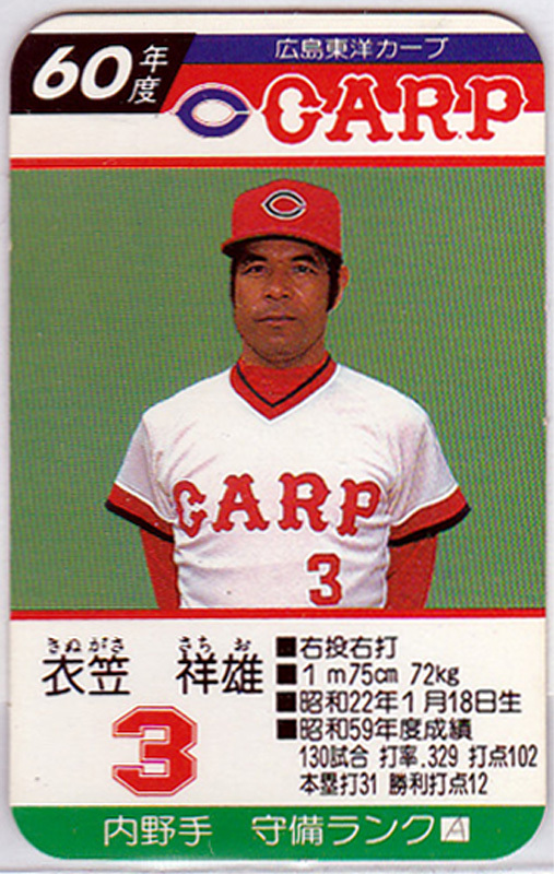1985年 85年 カルビー プロ野球カード 南海 香川 伸行 No.243の落札
