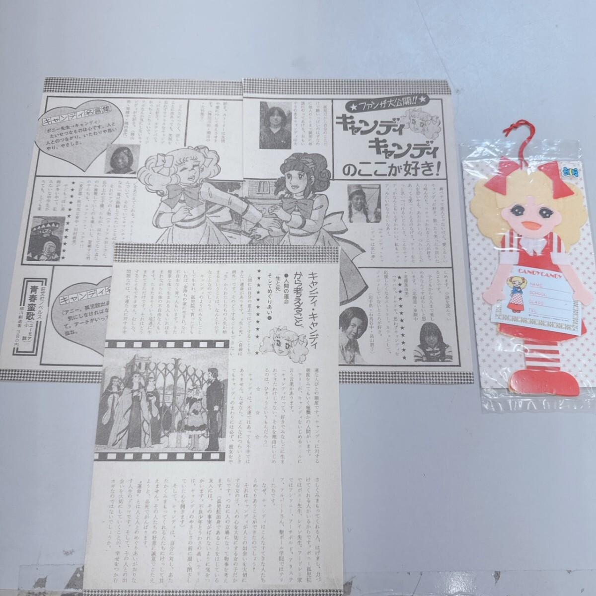 なかよし 切り抜き キャンディキャンディ カラー扉絵のみ複数（最終回