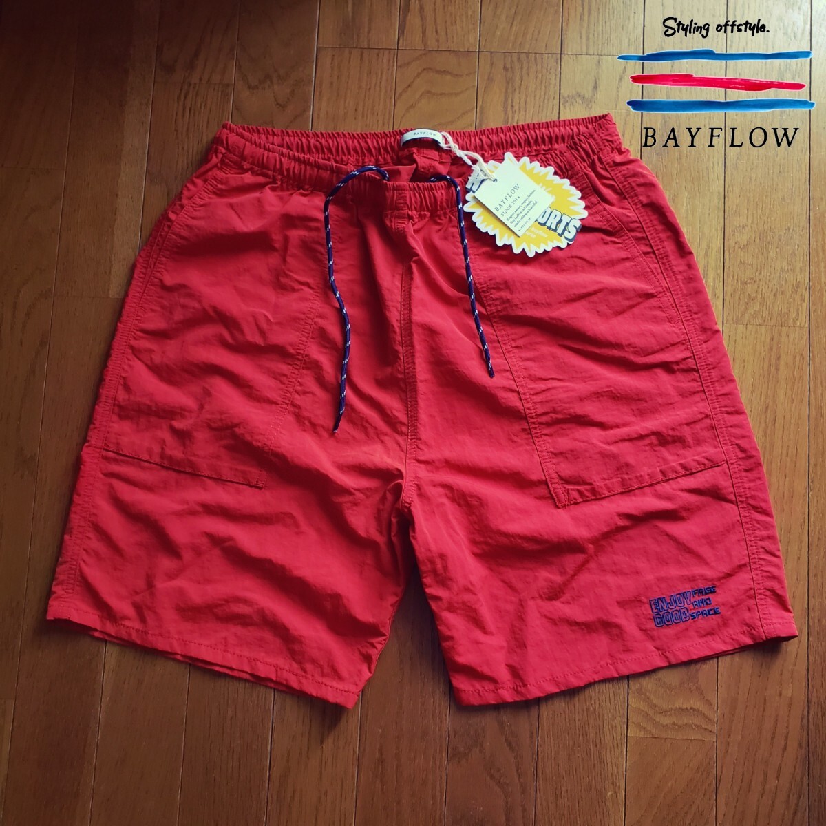 BAYFLOW ベイフロー フェイド加工 コーデュロイショートパンツハーフ