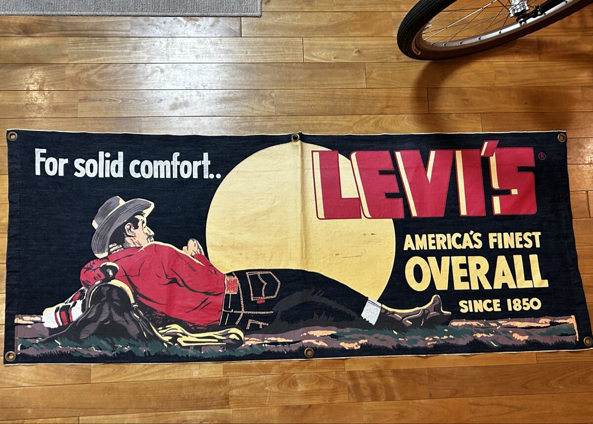 【非売品（コレクターズ】リーバイス サドルマン 壁掛け 新品】非売品 新品 未使用品/Levi's リーバイス/デニム バナー