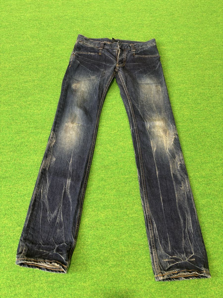 Pledge プレッジ ブラック ダメージ デニムパンツ ジーンズ 三浦秀教の