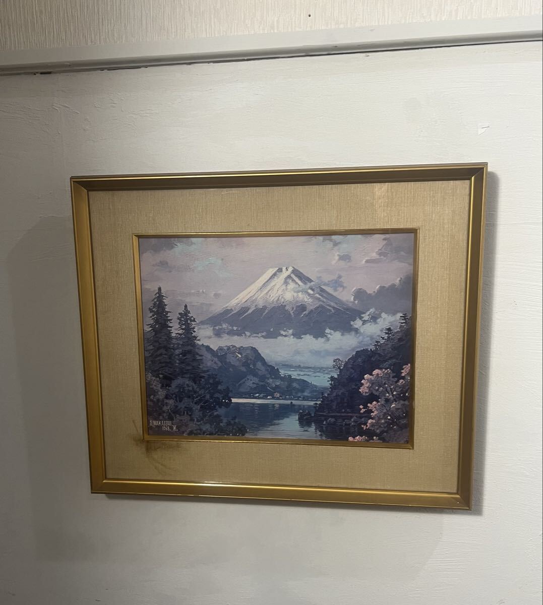 19D6-107： 若石讃花 風景画 油彩 S.WAKAISHI 1968.K.の落札情報詳細