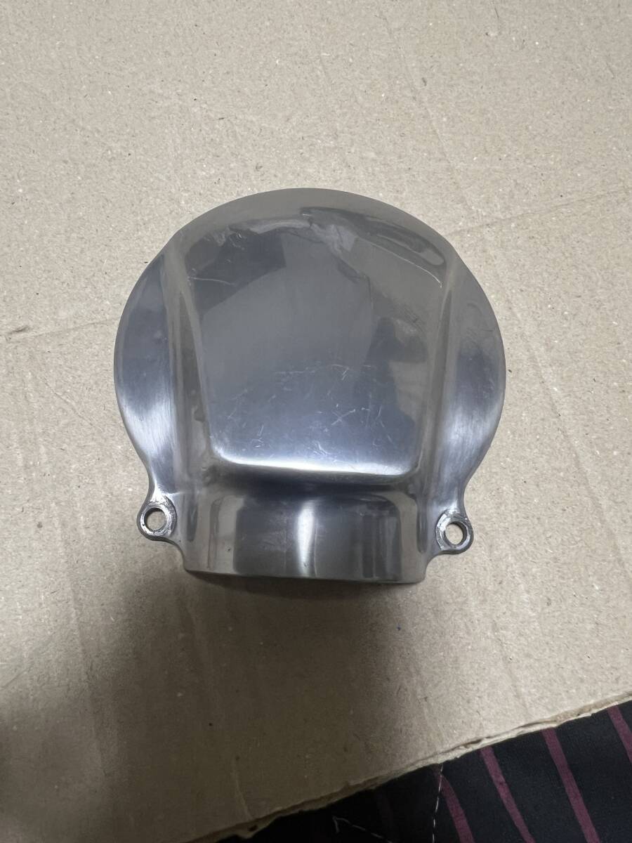 やや傷や汚れあり】W650 W800 W400 ベベルギアカバー 彫刻 美品 カバー