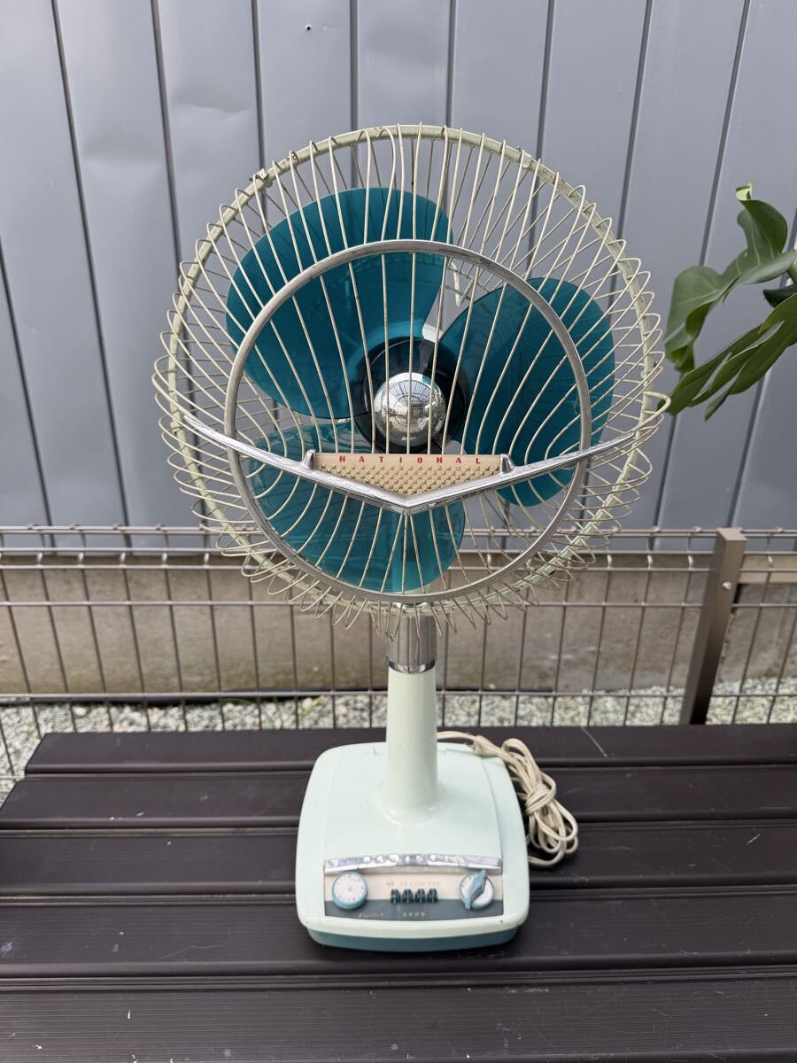 中古】古い扇風機 昭和レトロ NATIONAL ナショナル F-30FE 動作品