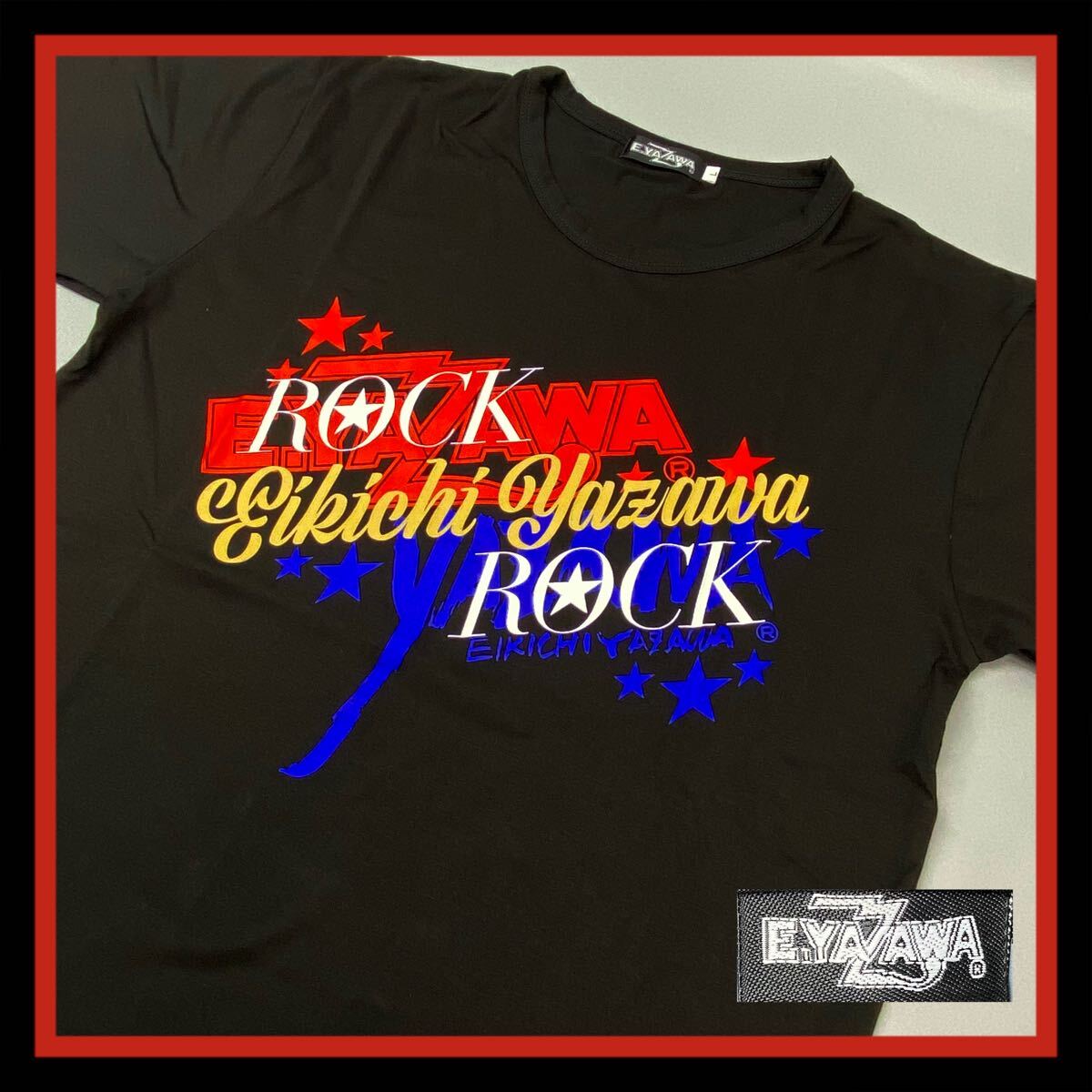 矢沢永吉ロックンロールヒーローROCK'N ROLL HERO TシャツM YAZAWAの