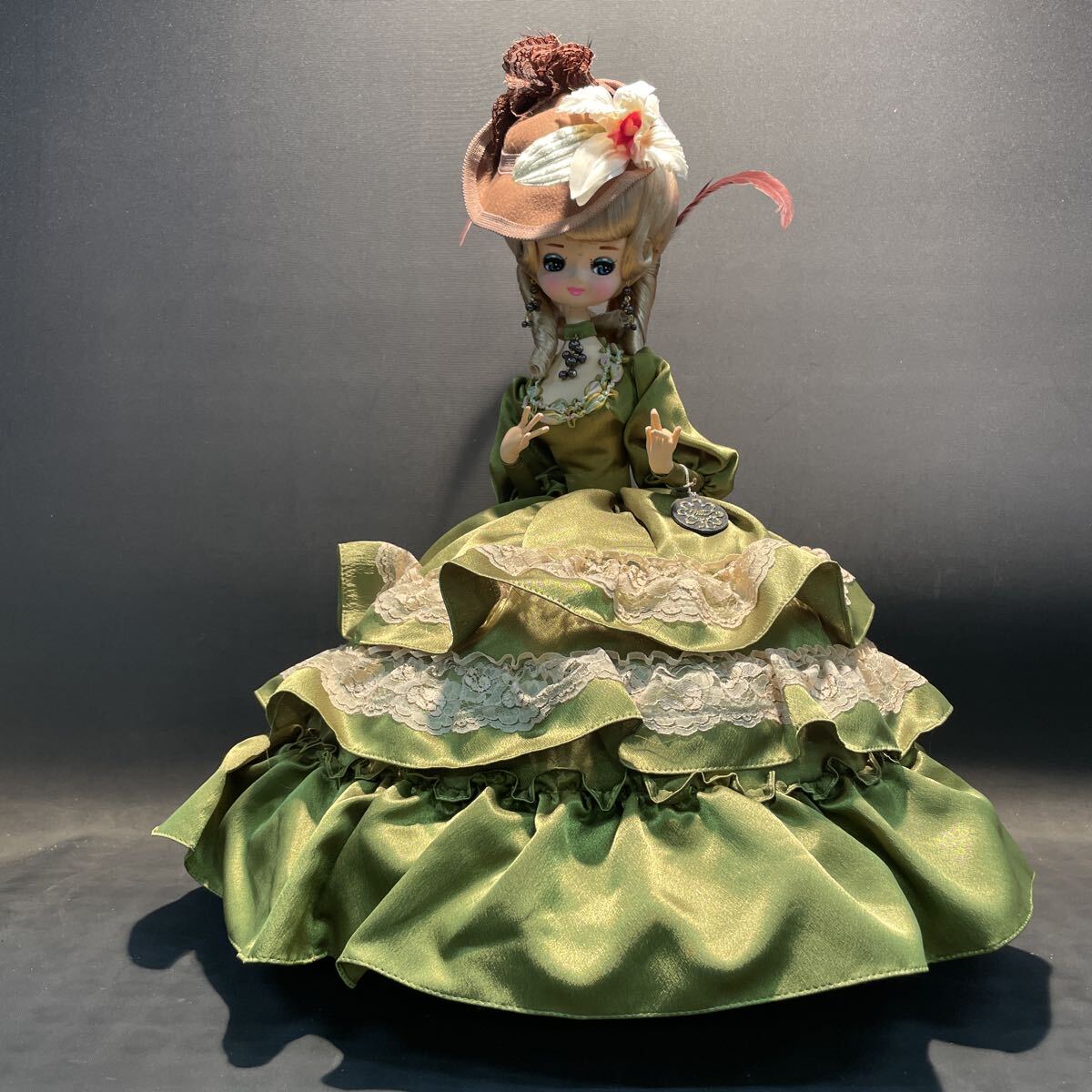中古】日本人形 アンティーク 骨董品 昭和レトロ リボン SUKIYO DOLLS