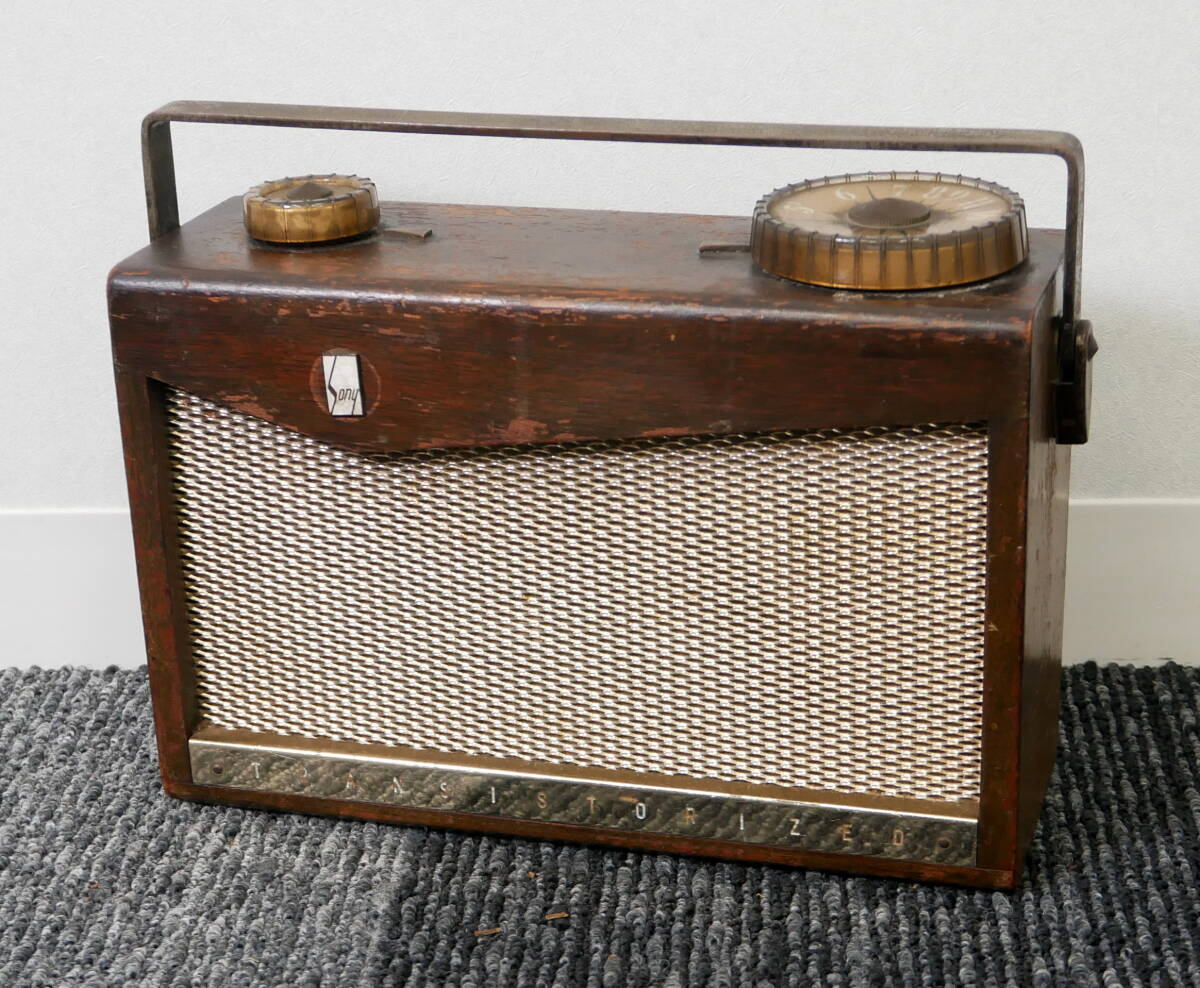 中古】日本初のトランジスターラジオ SONY ソニー TR55☆レトロ