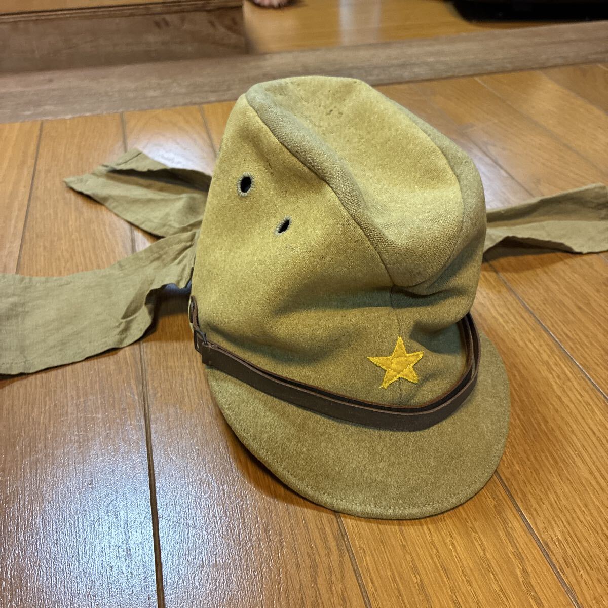 日本軍 実物 兵用 略帽 昭和十九年 後期型 肩章留釦 大日本帝国 陸軍