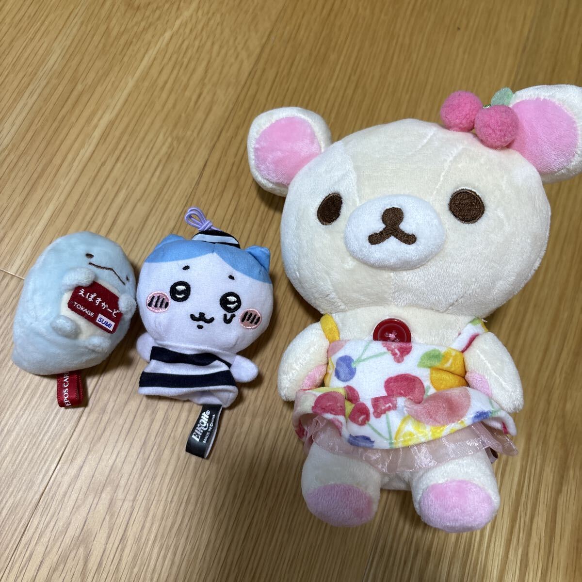 新品】リラックマ☆パンダでごろん ぶらさげリラックマ☆ぬいぐるみ
