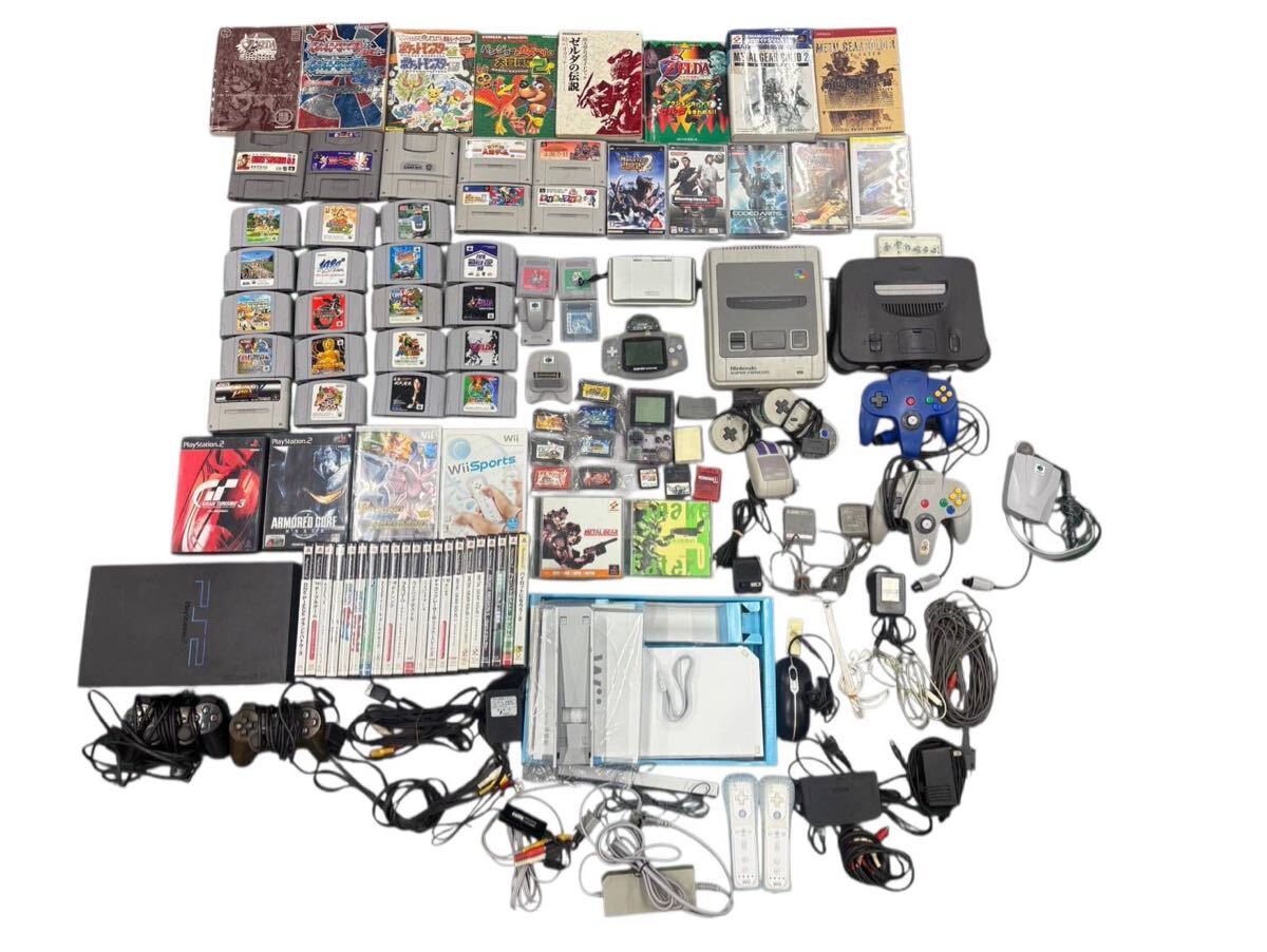 ニンテンドー64 NINTENDO64 コントローラー2つ カセット色々7個 64GB