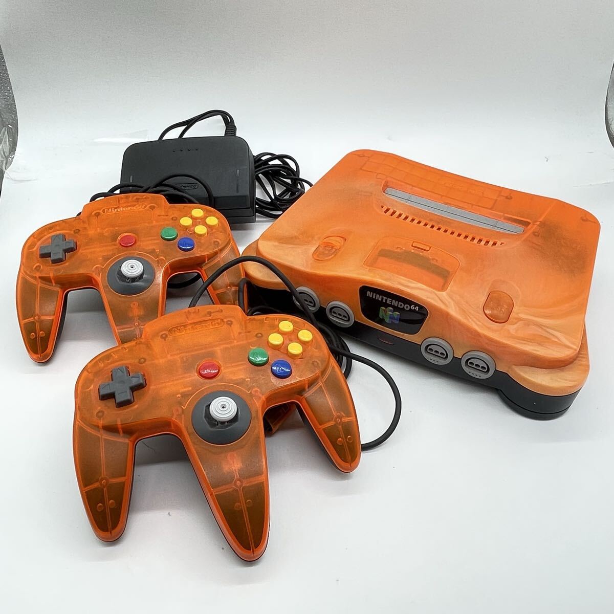 美品 NINTENDO64 クリアオレンジ ブラック ダイエーホークス限定カラー