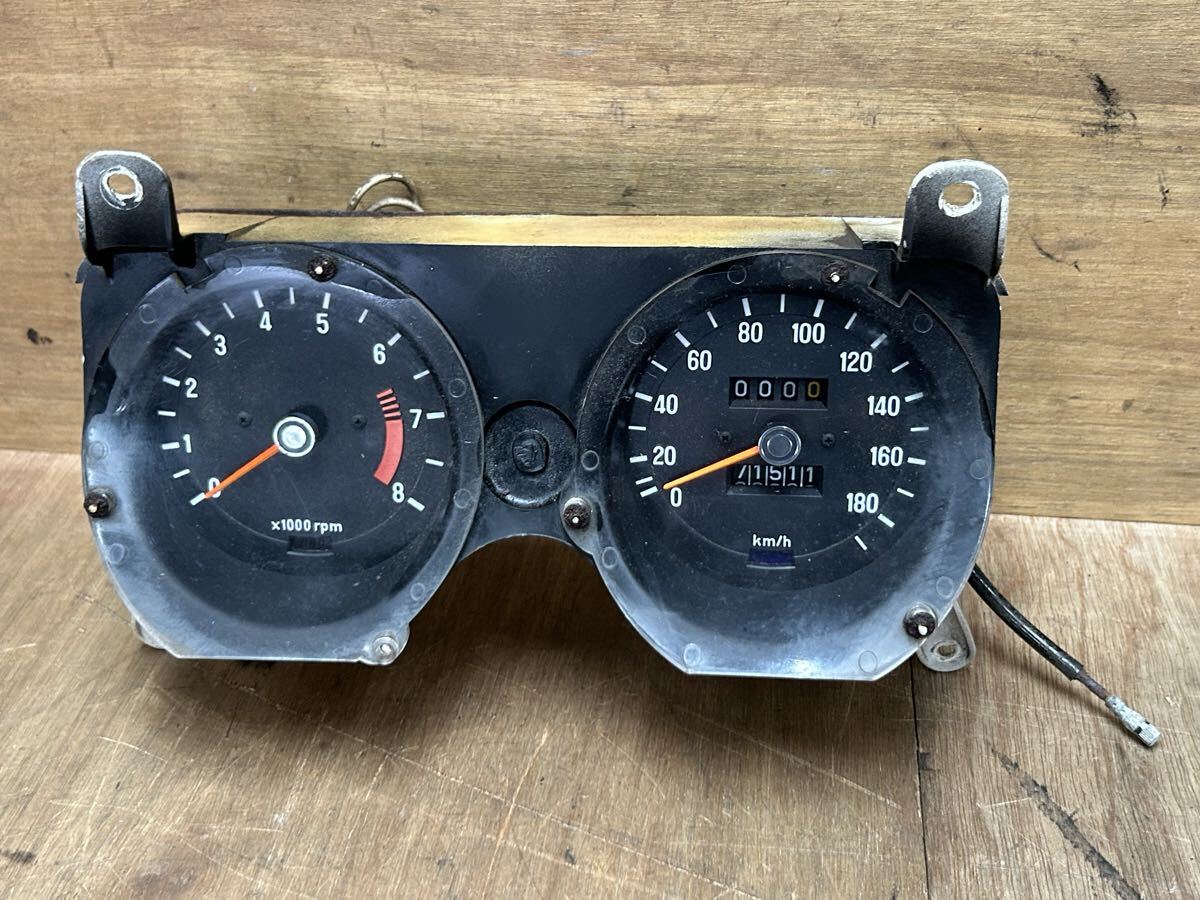 RZ250R メーターAssy、TZR250(1KT)流用白タコメーター&他車流用