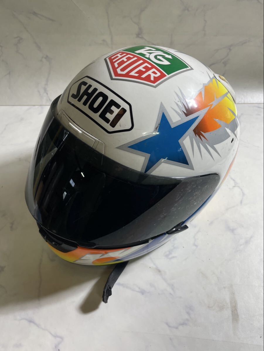 中古】【希少】SHOEI X-8V 阿部典史 レプリカ ヘルメット ノリック