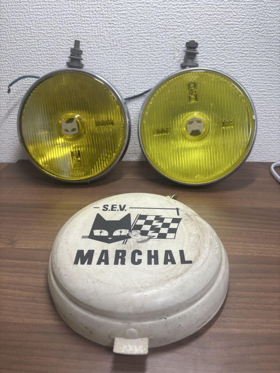 マーシャル　759 クリアレンズ　角フォグ　希少　当時物 希少 マーシャル 角フォグランプ 850 クリアレンズ ジビエ 小糸 旧車