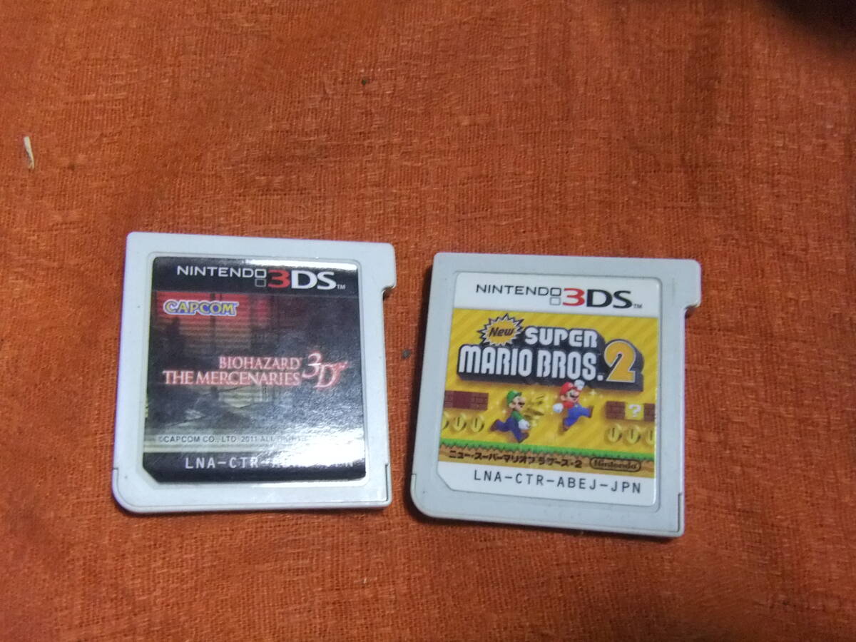 ☆お得☆ニンテンドー 3DSLL【ブラック】本体 マリオカート7、バイオ