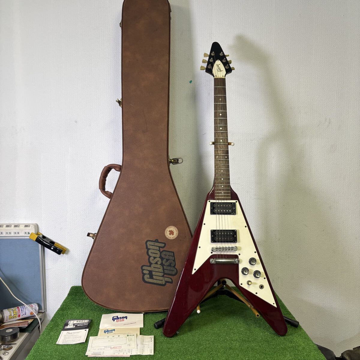 音良好】【美品】Legend FlyingV レジェンド フライングV レフティー