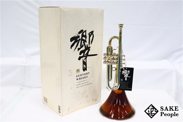 未使用に近い】ウイスキー サントリー 響 ホルン型ボトル 500ml 43