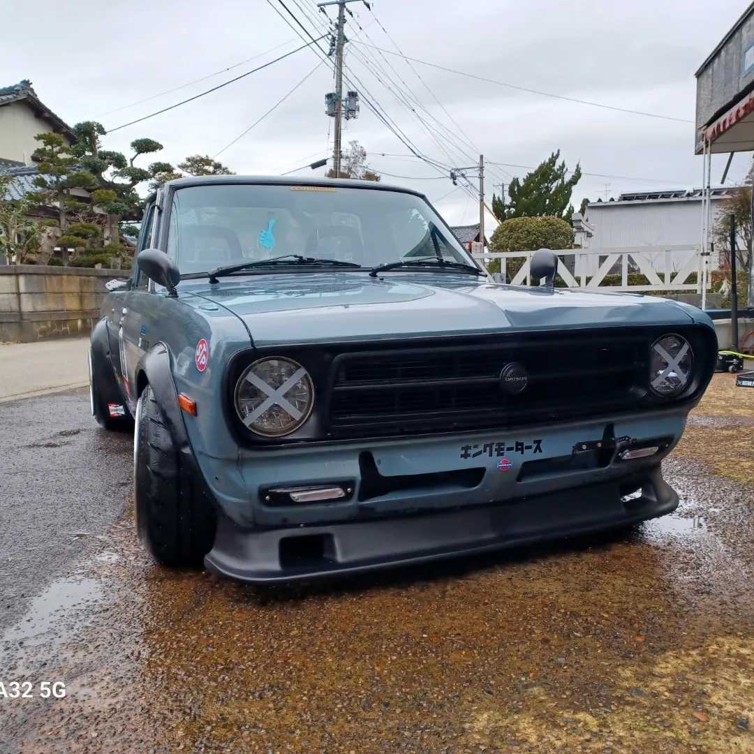 サニトラ・サニートラック・510ブル・流用バンパー・スポイラー