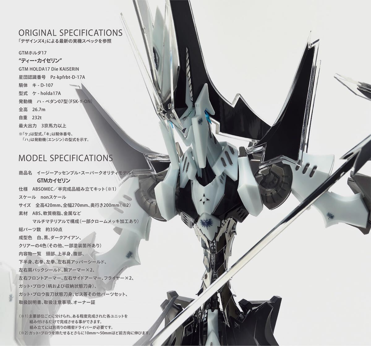 新品】ABSOMEC GTM カイゼリン VOLKS ファイブスター物語 ボークス FSS