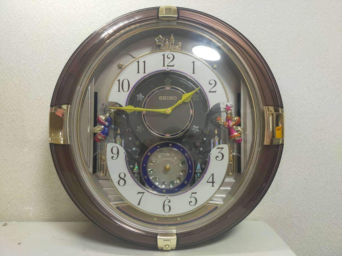 ジャンク品 SEIKO ファンタジア 大型壁掛けからくり時計 の落札情報