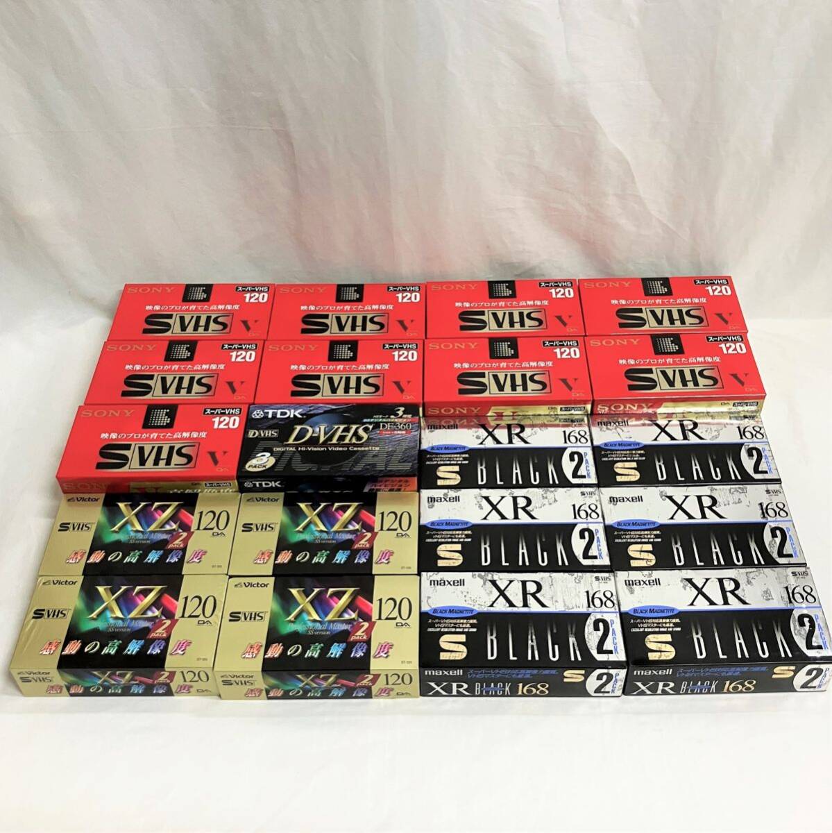 送料無料中古 VHSビデオテープ 録画済み 14本 S-VHS2本 ジャンクの落札