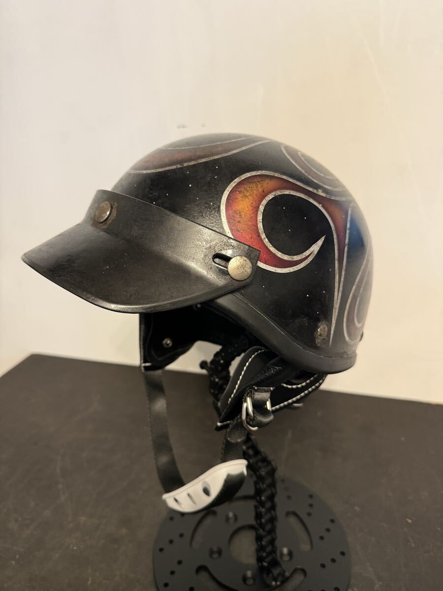 新品】アイボリー ビンテージ スモール ジェット ヘルメット ☆極小帽