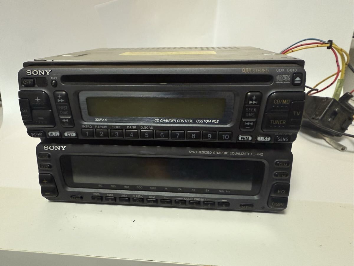中古】ALPINE 3連奏インダッシュCDチェンジャー内蔵 カセット
