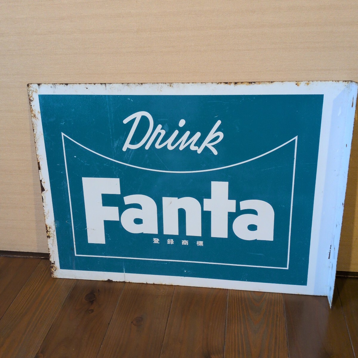 ☆562 レア 昭和レトロ ファンタFanta ホーロー看板 琺瑯看板 短冊