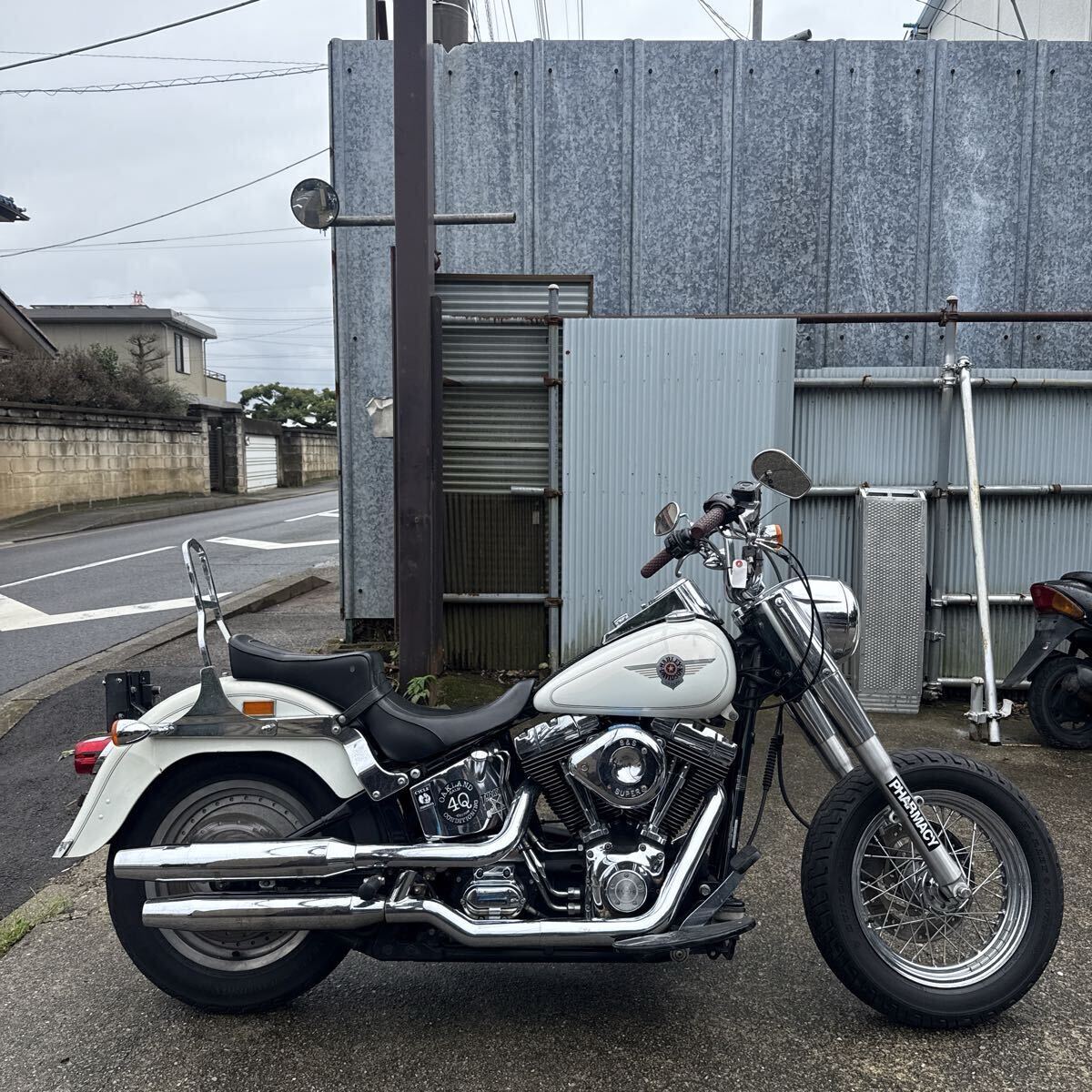 ハーレー マフラー TC88 ソフテイル エボ スチール ブラック 黒 FLSTF