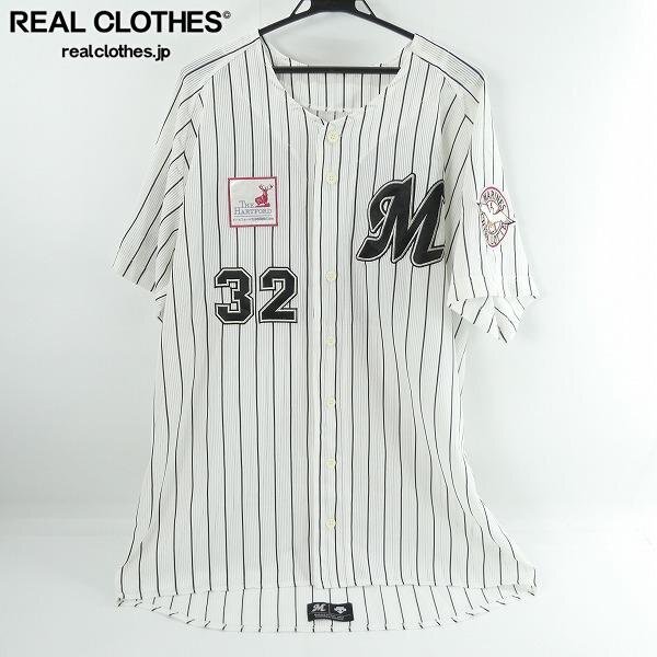 中古】r1_9572F 美品 デサント製 千葉ロッテマリーンズ 野球 40周年