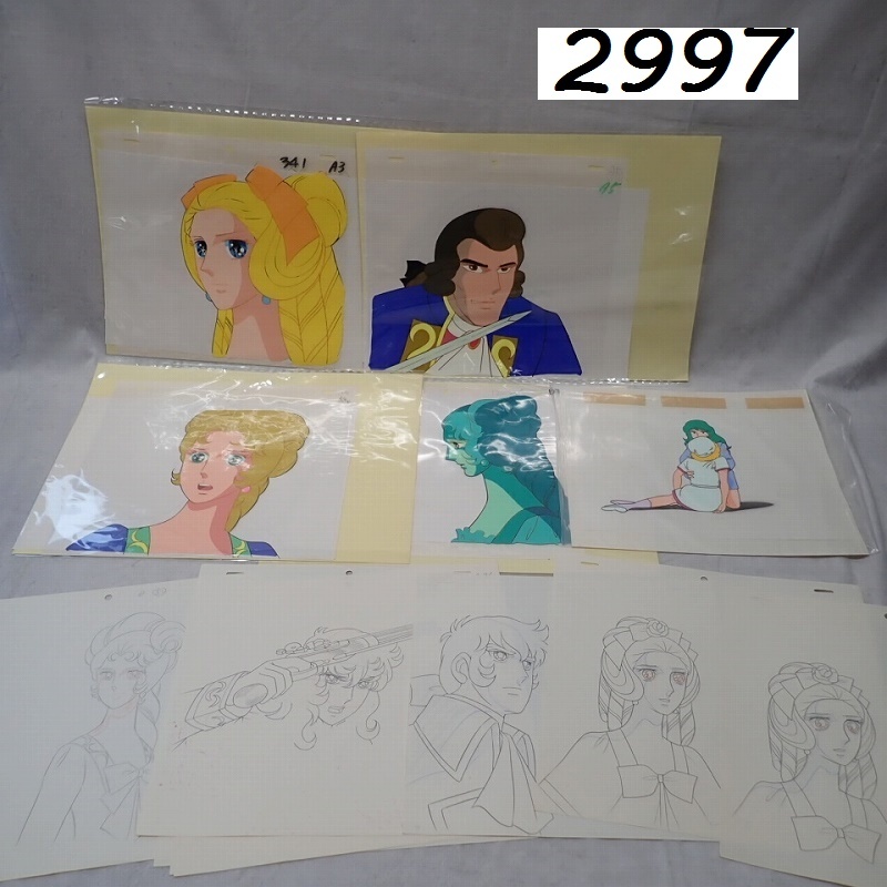 新品】【即落】裏話記事付 ベルサイユのばら描下 オスカルとアンドレ幻