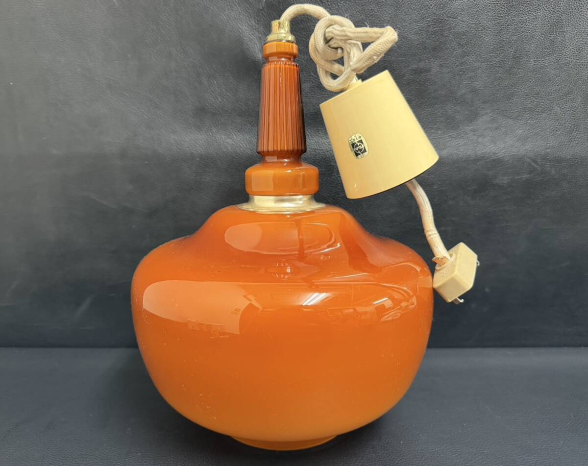 中古】和風 ナショナル 木製枠 蛍光灯照明器具 つり下げ ペンダント