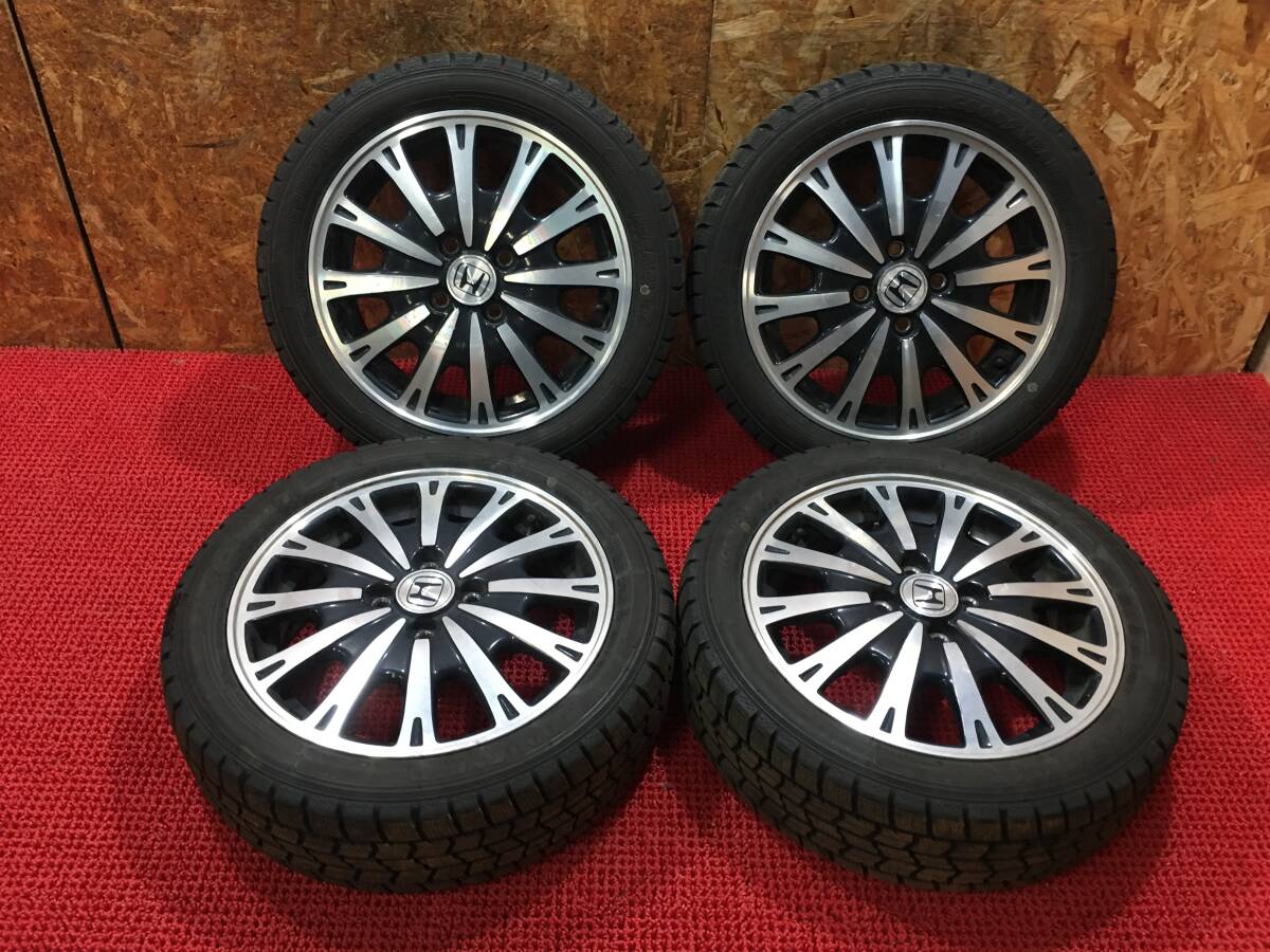 中古】RSワタナベ/エイトスポーク/15インチ/4穴/6j/つや消しブラック 