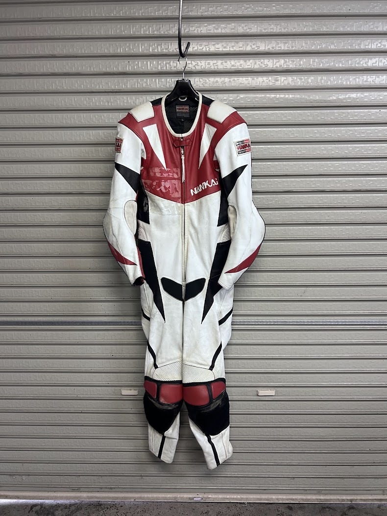 1～ 当時物 中古品 訳あり NANKAI 南海 レーシングスーツ L WHITE/RED