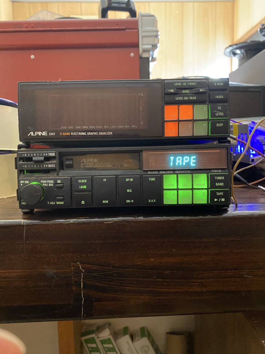 中古】アルパイン ALPINE 7286J カセットデッキ 中古 ジャンクの落札