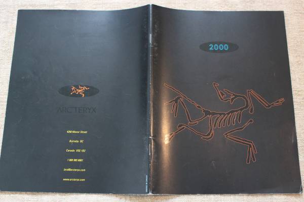 稀少 2000年 アークテリクス ARC'TERYX カタログ RTレア 廃番モデル