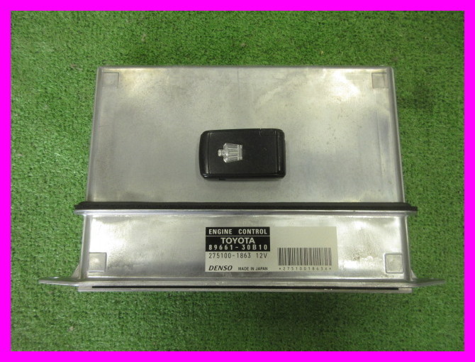 ★GRS182 18クラウン 前期 ECU エンジン コンピューター コントロールユニット 89661-3F150 ロイヤル アスリート 3GR-FSE スマートキー付 加工ベース等に！トヨタGRS182クラウンアスリート前期純正エンジンコンピューター中古品 ECU スマートキー付き！89661-3F150 18クラウン