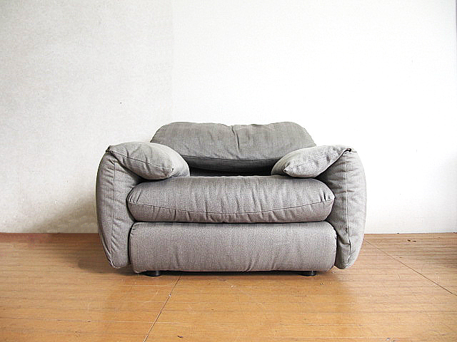 中古品 HUKLA/フクラ「EDINA/エディナ」 シングルソファ+オットマン 1P