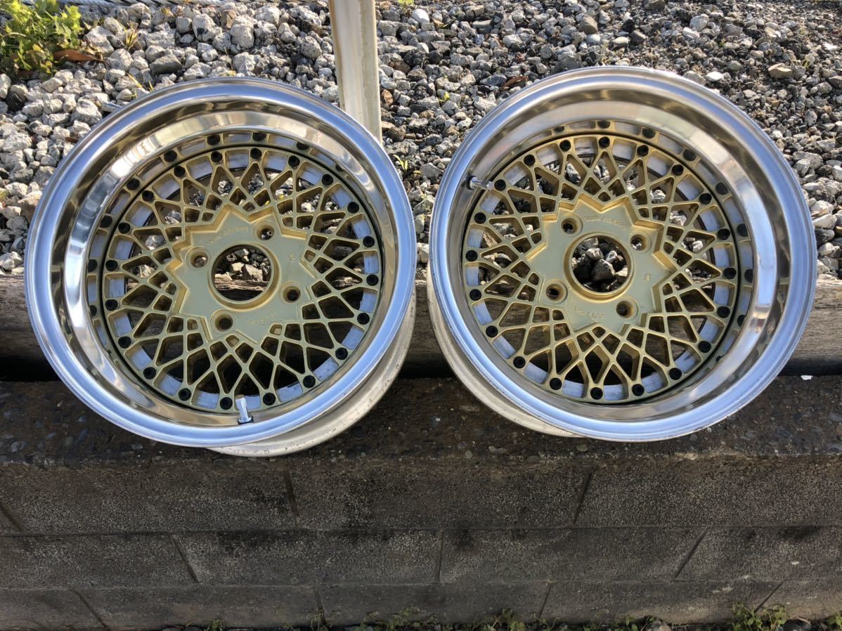 14インチ アルミメッシュホイール 4穴8JAタイプ横浜から　AE86 14インチ アルミメッシュホイール 4穴8JAタイプ横浜から AE86