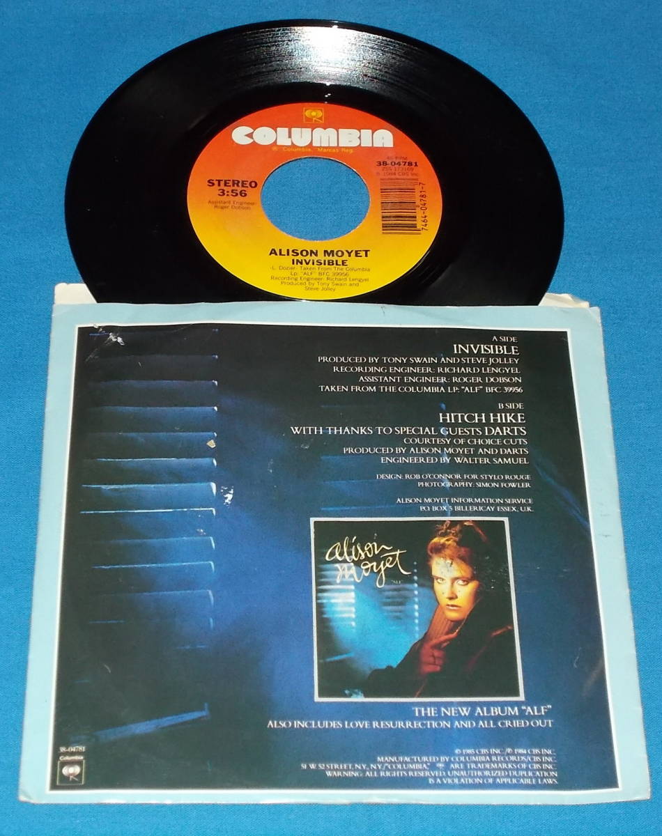 Ep Us盤 Alison Moyet アリソン モイエ Invisible インヴィジブル 80s名曲 の落札情報詳細 ヤフオク落札価格情報 オークフリー スマートフォン版