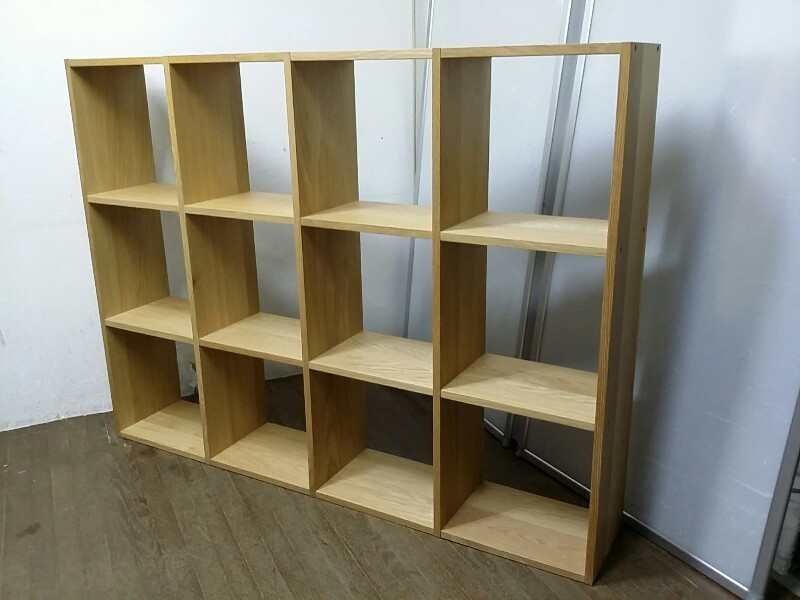 無印良品スタッキングシェルフ3段 懐かしかっ 4段引き出し ラタン  