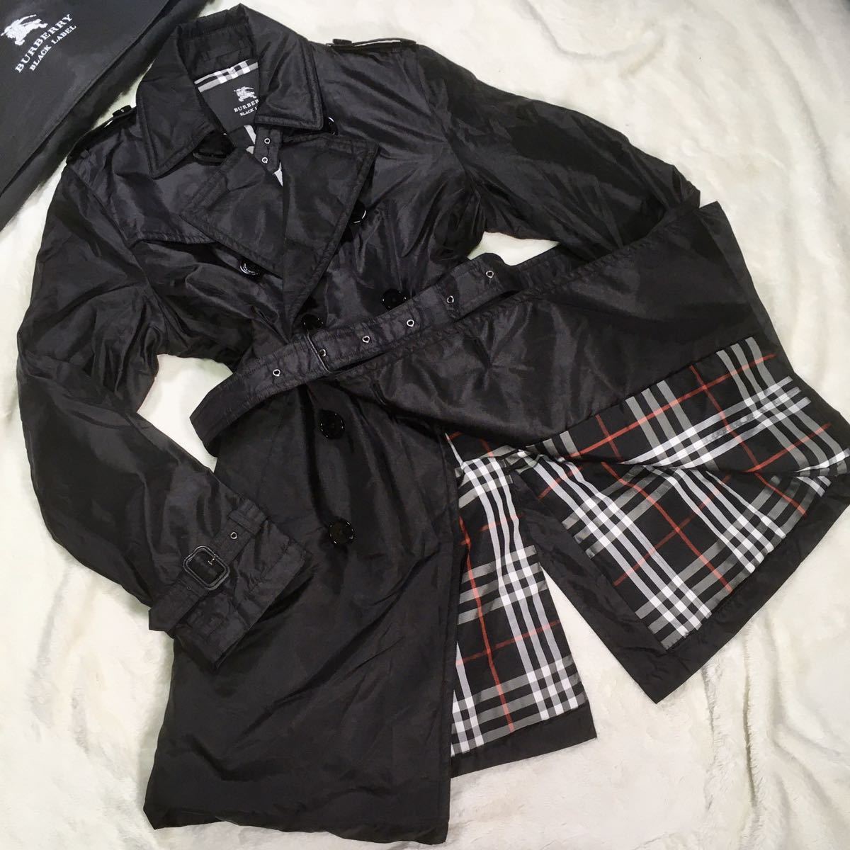 希少◎バーバリーブラックレーベル【BURBERRY BLACK LABEL】 裏