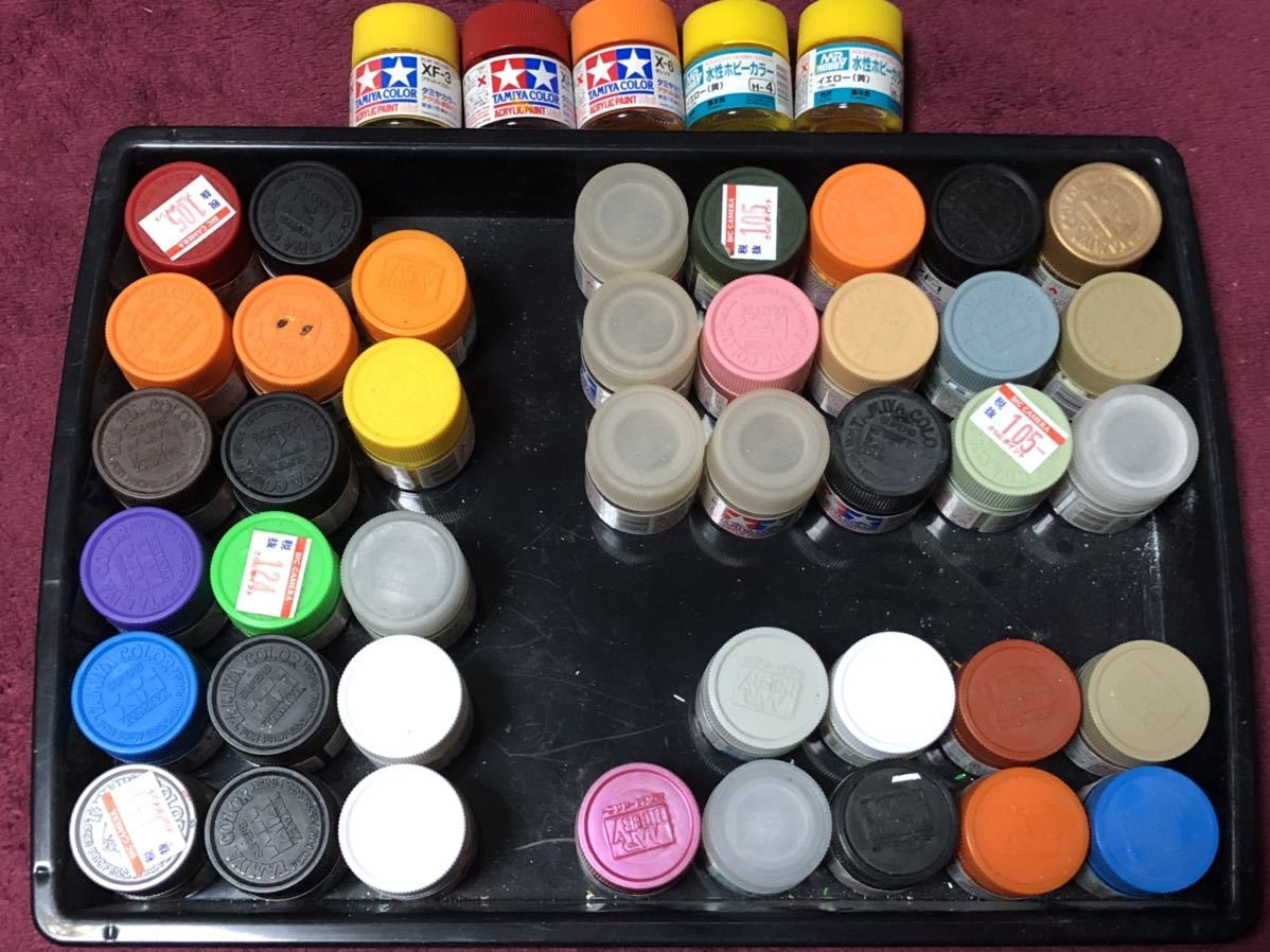 タミヤカラー アクリル塗料 ミスターホビー 水性ホビーカラー まとめてセット クレオス 使用品 未使用 ガンダム プラモデル エアブラシ の落札情報詳細 ヤフオク落札価格情報 オークフリー スマートフォン版